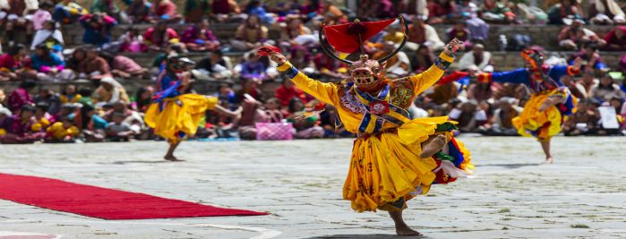 Tsechu Tempelfest in Thimphu