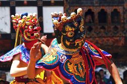 Maske für das Tempelfest Thimphu